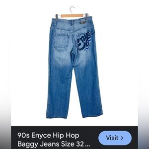 Y2k Enyce Denim Jeans with Graphic Detail
